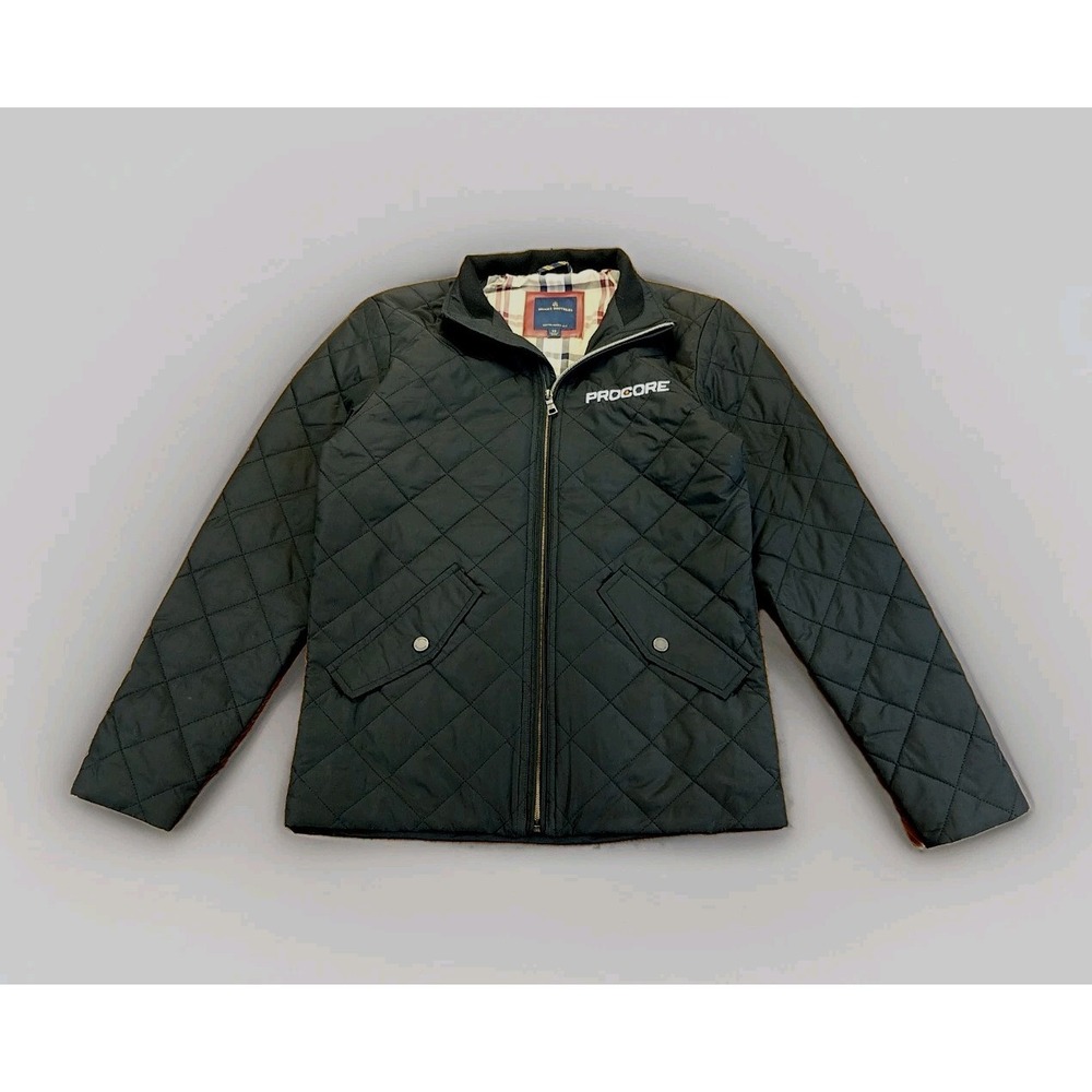 Brooks Brothers Diamond Quilted‎ Jacket Full Zip Tartan Plaid Size XS